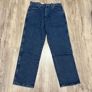 Wrangler Rugged Wear Relaxed Fit Jeans Men 36x30 Blue Denim Classic